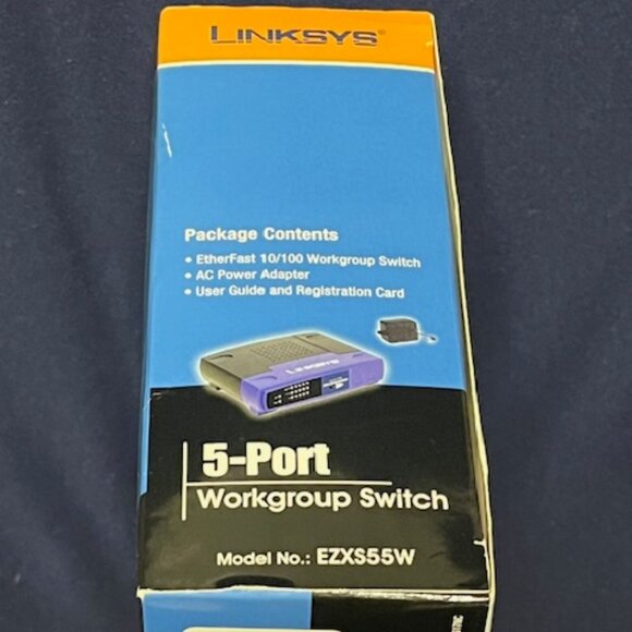 Linksys EtherFast (EZXS55W) 5-Ports External Workgroup Switch NEW - Picture 4 of 10
